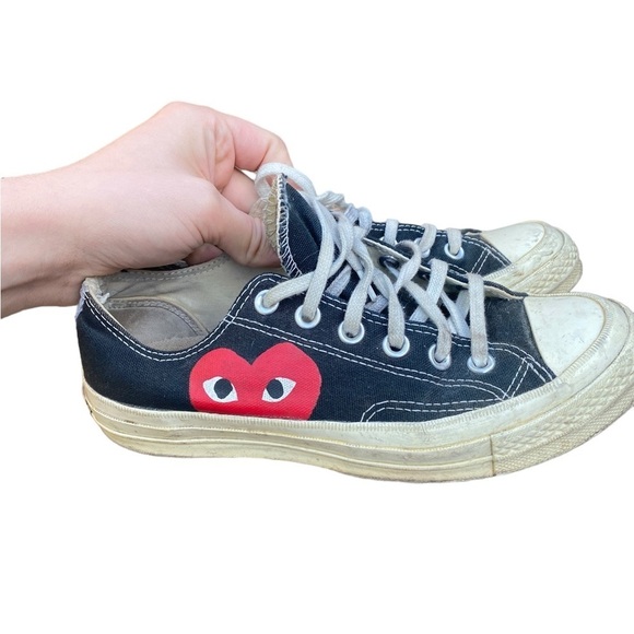 Commes Des Garçons Converse Low Sneakers Size 7 - Picture 5 of 15